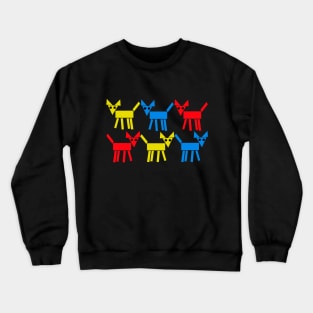 Geometric Dog Pack Crewneck Sweatshirt